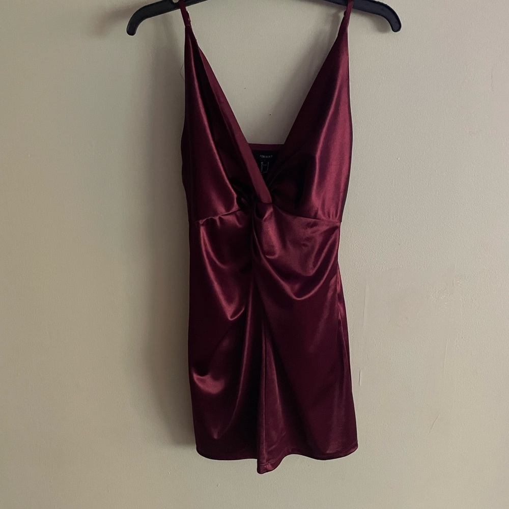 Mini satin dress from Forever 21. Size small.
